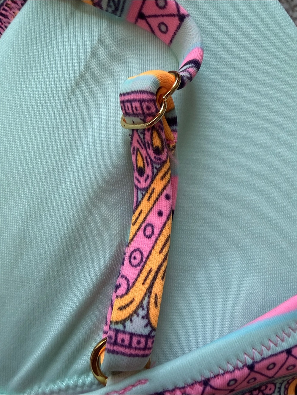 Victoria's Secret Pink Purple Paisley Zip-Front Bikini Set - Picture 10 of 14